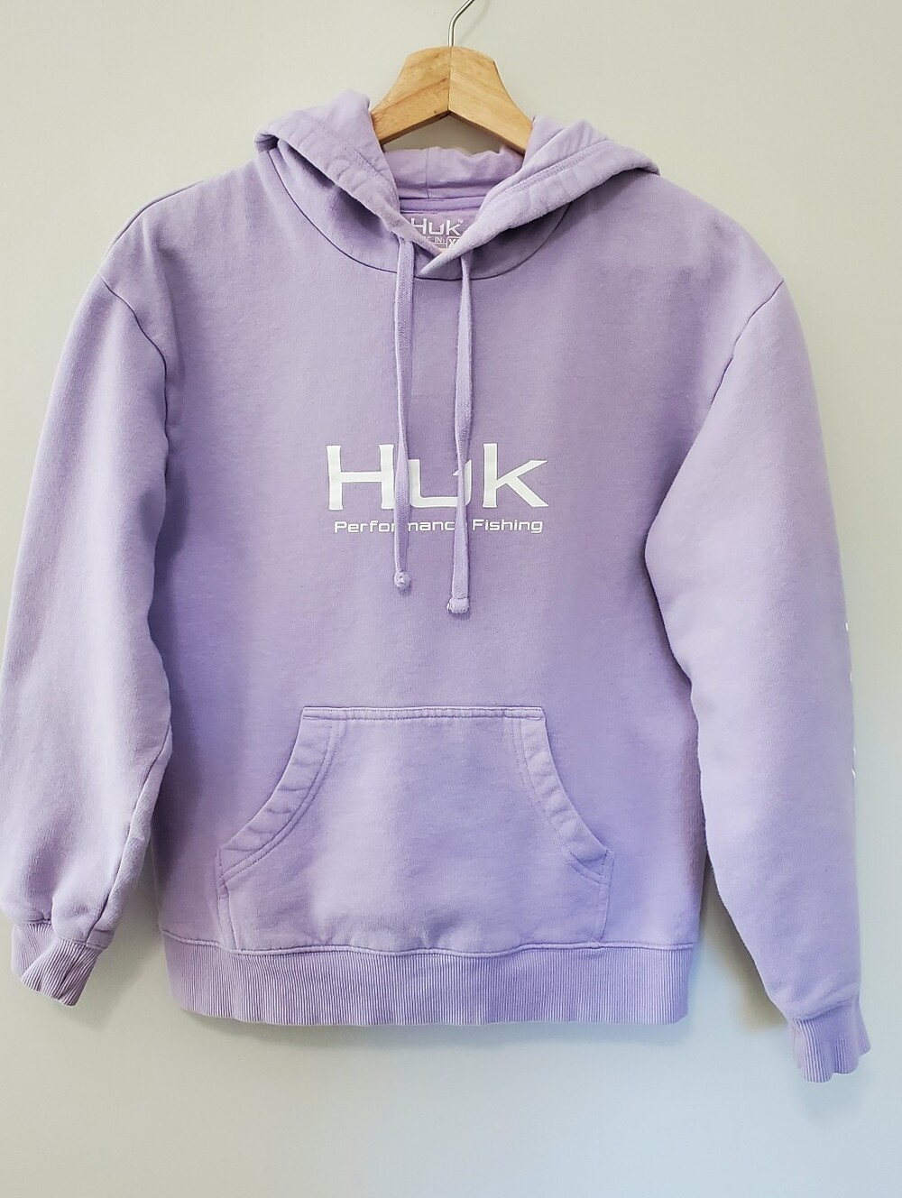 Huk Performance Fishing Women's Hoodie XS Lilac EUC *flaw Outdoors Watwe Coast